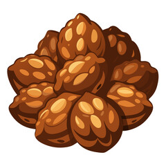 chocolate chip cookies vector white background