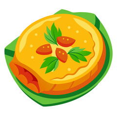 vector illustration of a pizza vector white background