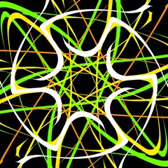 vector illustration color black green yellow abstract background 
