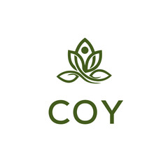 COY Letter Initial Logo Design Template Vector Illustration