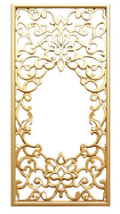 A luxurious, ornate rectangular gold frame. Regal and vintage appearance. Perfect for classic art, antique design elements, or decorative projects. SVG