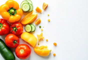 Vibrant Assortment of Fresh Red and Green Vegetables