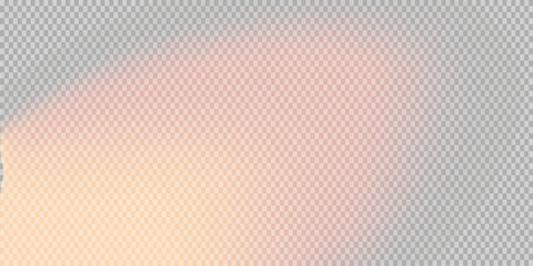 Realistic red flash light effect isolated on transparent background, perfect for photo overlays, digital design, energy effects, or highlight elements