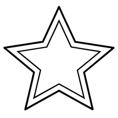 Simple Education Star Outline