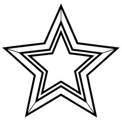 Obraz premium Simple Education Star Outline