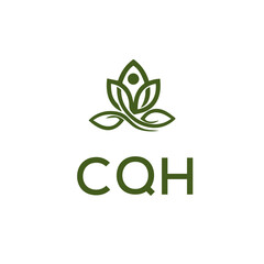 CQH Letter Initial Logo Design Template Vector Illustration