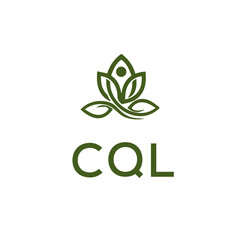 CQL Letter Initial Logo Design Template Vector Illustration