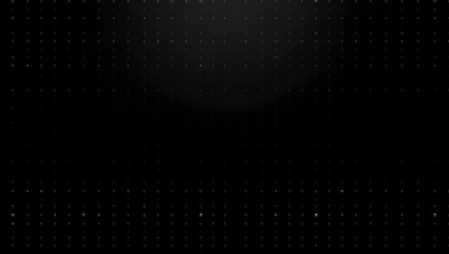 Dark Futuristic Technology Background: Captivating dark tech-themed digital artwork featuring an array of illuminated dots, creating a sleek and contemporary design.