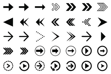 Assorted Arrows Collection – Modern Vector Symbols for UI & Graphic Design