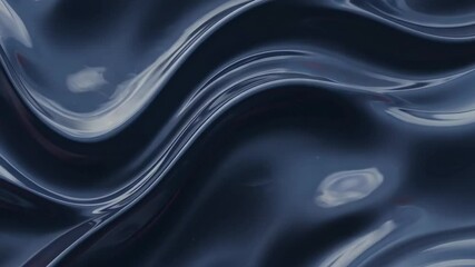 Abstract Fluid Surface: The image presents a captivating and mysterious abstract display of a fluid surface with gentle waves and a deep, dark color palette.
