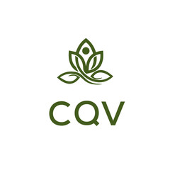 CQV Letter Initial Logo Design Template Vector Illustration