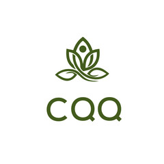 CQQ Letter Initial Logo Design Template Vector Illustration