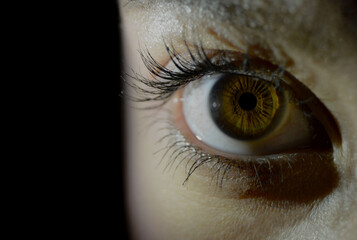 human eye close up