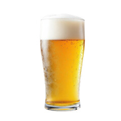Golden Brew: A chilled glass of light beer with a foamy head. A refreshing image of a popular alcoholic beverage perfect for relaxation.