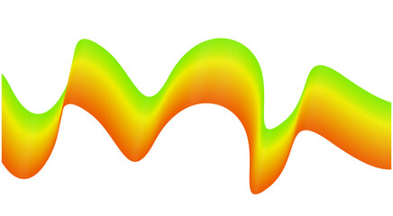 Abstract Blend Wavy Curved Yellow Gradient Design Background Vector Illustration