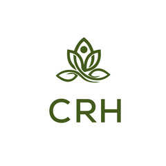 CRH Letter Initial Logo Design Template Vector Illustration