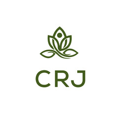 CRJ Letter Initial Logo Design Template Vector Illustration