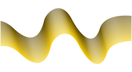 Abstract Blend Wavy Curved Yellow Design Background Vector Illustration