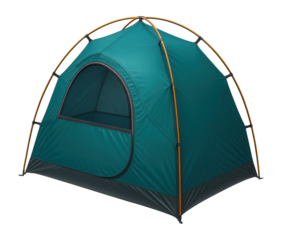 A simple dome-shaped play tent with a mesh window, ideal for an apartment balcony.