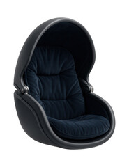 Naklejka premium Compact cocoon nest with a foldable design, perfect for small spaces in studio apartments, allowing for easy storage when not in use.