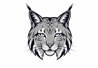 Lynx Head Vector Logo | Fierce Wildcat Mascot Illustration | Sharp-Eyed Predator Art for Outdoors, Teams, Wilderness Brands, and Apparel Designs