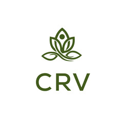 CRV Letter Initial Logo Design Template Vector Illustration