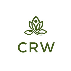 CRW Letter Initial Logo Design Template Vector Illustration