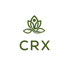 CRX Letter Initial Logo Design Template Vector Illustration