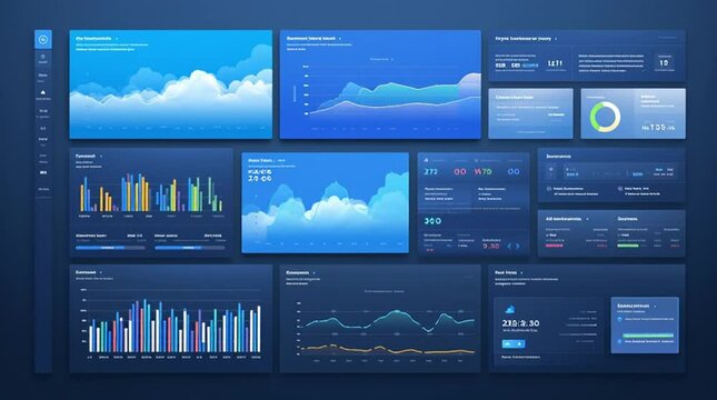 SaaS application business. Platform business. Cloud customer. Cloud dashboard with real-time alerts for SaaS applications