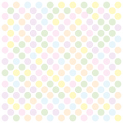 pattern of soft colored dots on a white background