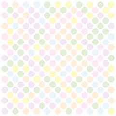 pattern of soft colored dots on a white background