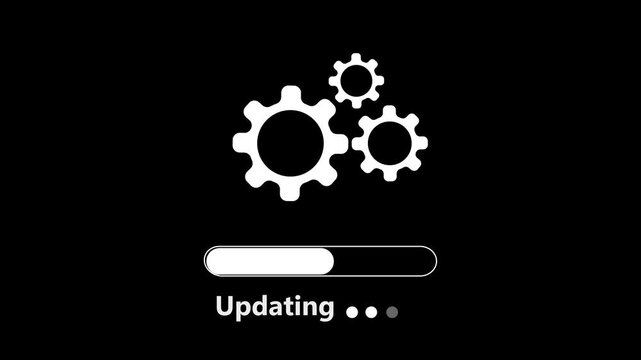 Loading process. Update system icon. Concept of upgrade application progress icon for graphic and web design. Upgrade Update system