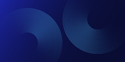 Blue abstract background. Geometric lines pattern. Modern shiny blue gradient lines. Futuristic technology graphic design.