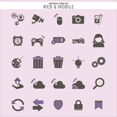 Cross Platform Universal Icons for mobile app and web