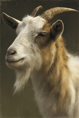 Fototapeta premium portrait of a goat