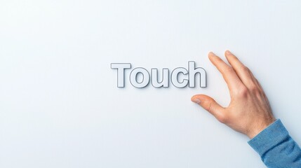 Fototapeta premium A gentle touch minimalist photography