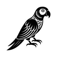 Fototapeta premium Parrot clipart on a white background vector illustration