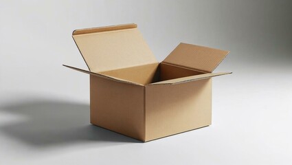 open cardboard box