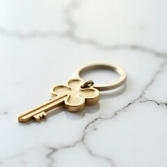 Four-leaf clover keychain
