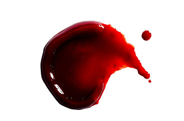 Realistic Blood Spatter, Isolated on Transparent PNG, High-Resolution