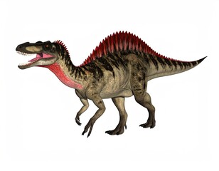 Naklejka premium Dinosaur illustration on white background
