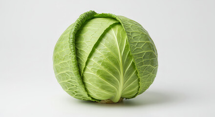 Fototapeta premium Fresh green cabbage head