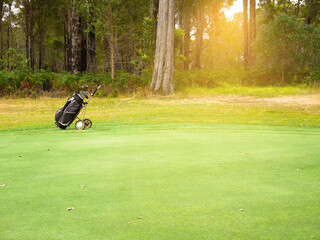 Obraz premium Golf bag and clubs