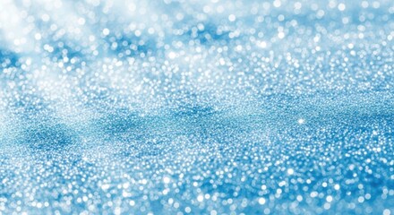 Obraz premium Sparkling Blue Glitter Texture with Soft Focus Effect