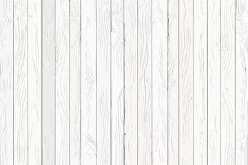 White Wood Planks Background Texture with Natural Grain and Knots