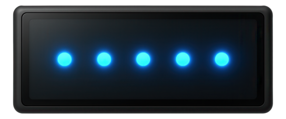 LED indicator panel for dispatch status notifications