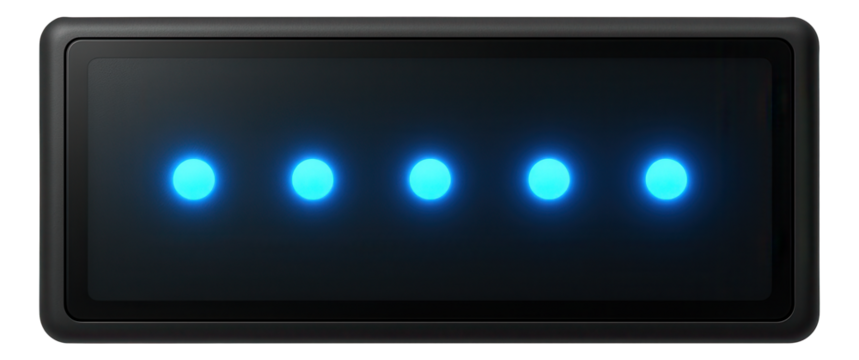 LED indicator panel for dispatch status notifications