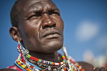 Naklejka premium Proud Tribal Leader