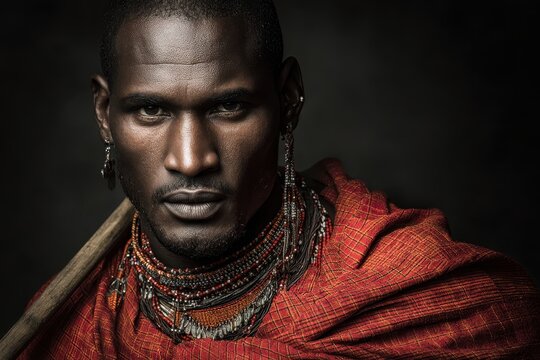 Portrait of an African man