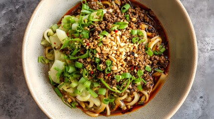 Authentic Spicy Dan Dan Noodles Recipe with Savory Ground Pork